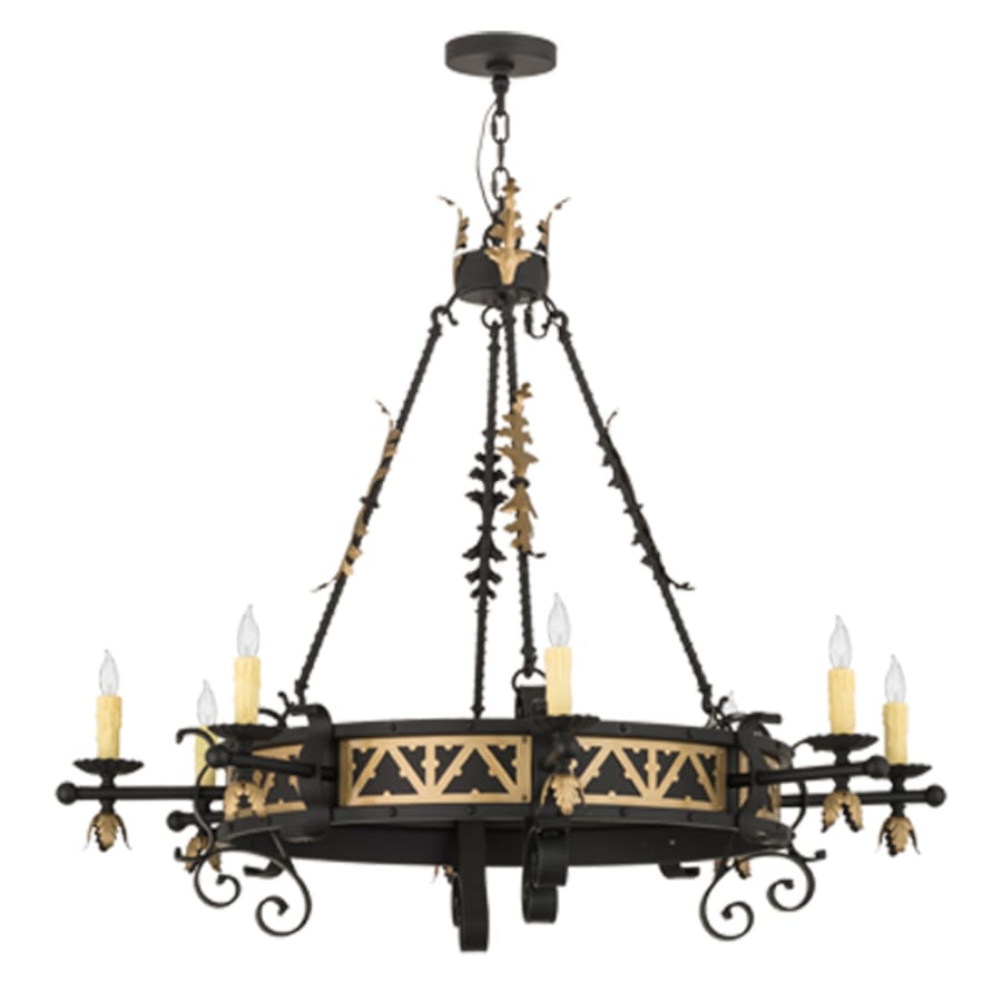 Meyda Tiffany Filomena 8 Light 48" Wide Taper Candle Style Chandelier