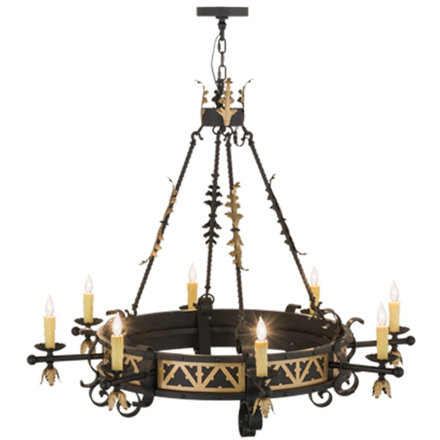 Meyda Tiffany Filomena 8 Light 48" Wide Taper Candle Style Chandelier