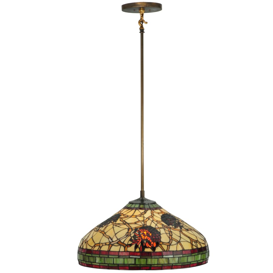 Meyda Tiffany 22.5" W Pinecone Dome Pendant