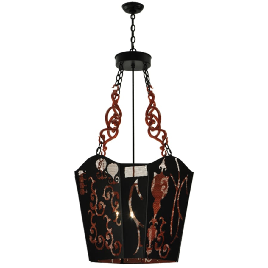 Meyda Tiffany Panier Wasre 4 Light 26" Wide Taper Candle Pendant