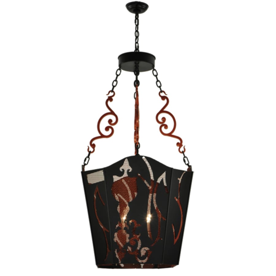 Meyda Tiffany Panier Wasre 4 Light 26" Wide Taper Candle Pendant