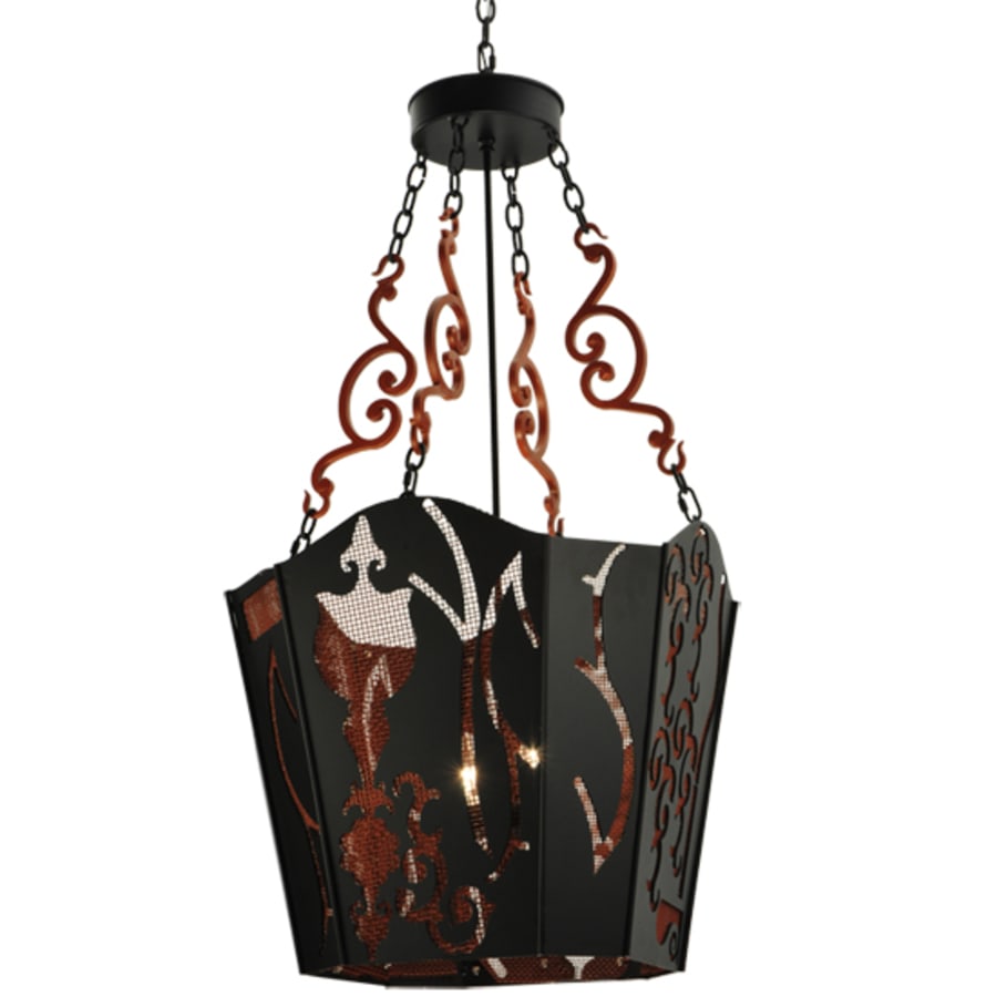 Meyda Tiffany Panier Wasre 4 Light 26" Wide Taper Candle Pendant