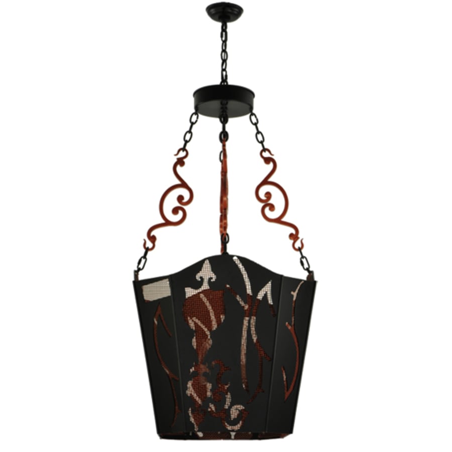 Meyda Tiffany Panier Wasre 4 Light 26" Wide Taper Candle Pendant