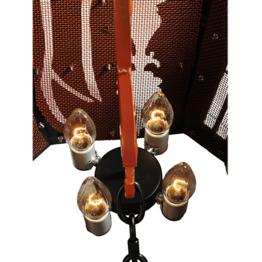 Meyda Tiffany Panier Wasre 4 Light 26" Wide Taper Candle Pendant