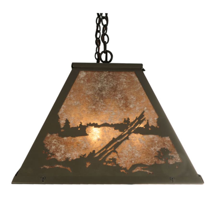 Meyda Tiffany Buffalo at Lake 9 Light 61" Wide Linear Pendant