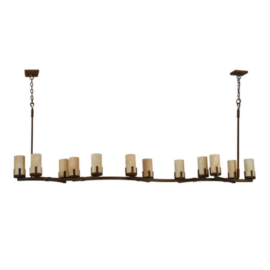 Meyda Tiffany Cero 12 Light 96" Wide Pillar Candle Style Chandelier