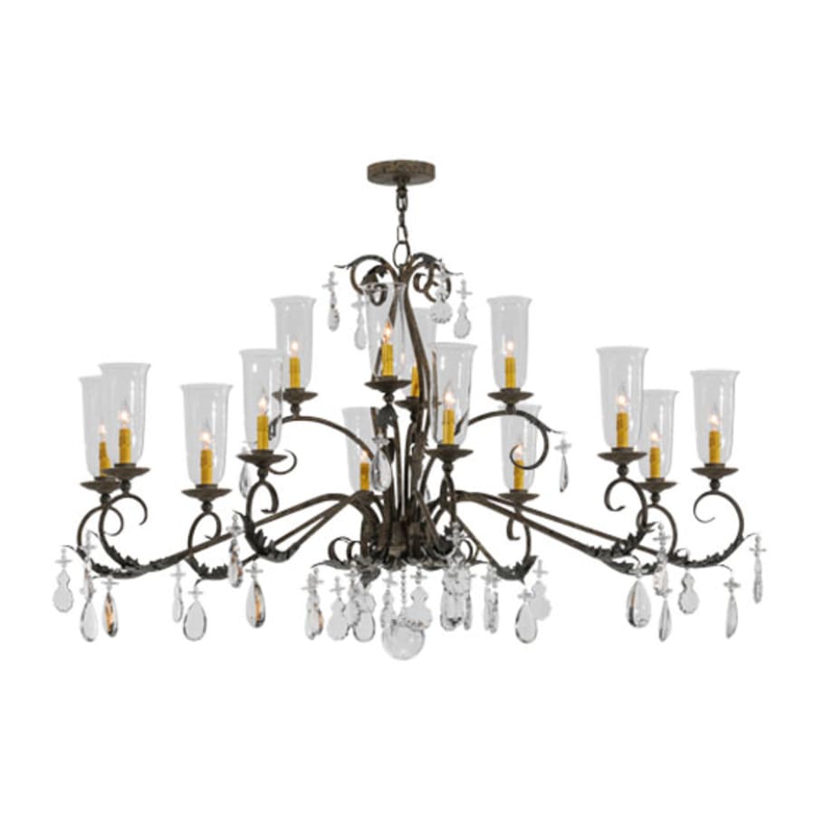 Meyda Tiffany Windsor 14 Light 50" Wide Crystal Candle Style Chandelier