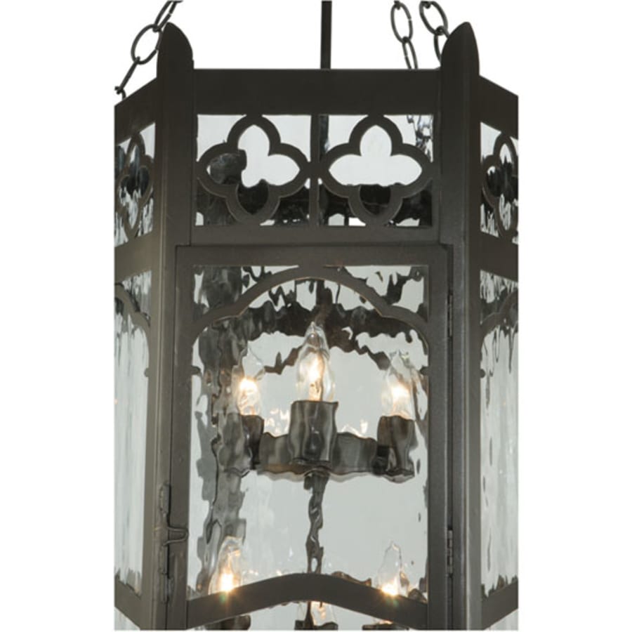 Meyda Tiffany Church 6 Light 19" Wide Taper Candle Pendant