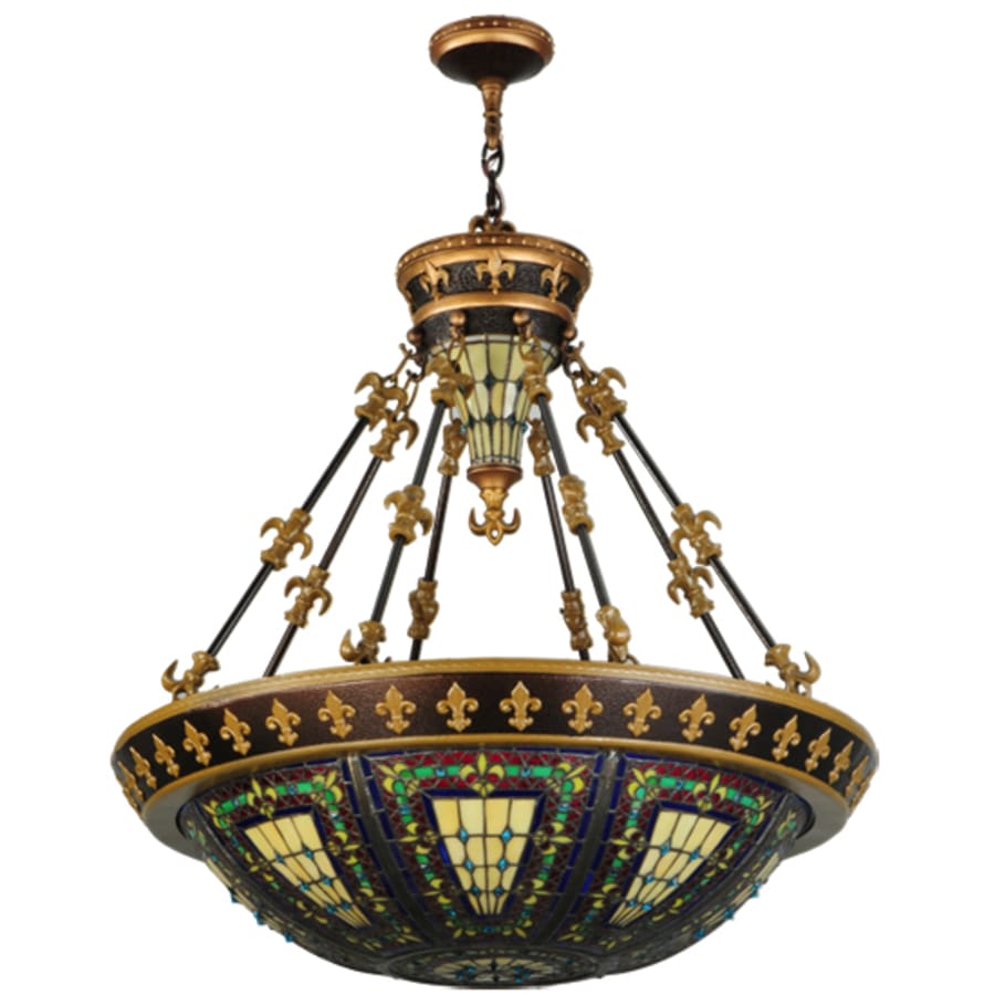 Meyda Tiffany Fleur-de-lis 3 Light 28" Wide Pendant
