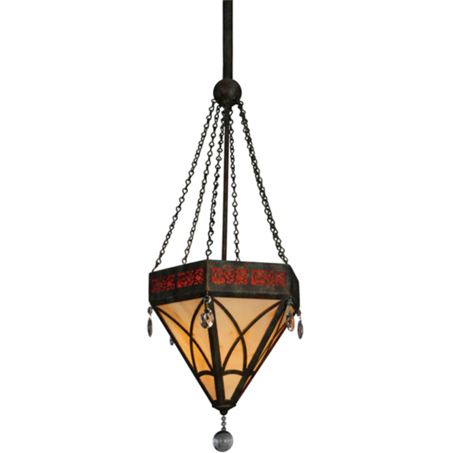 Meyda Tiffany Larkfield 3 Light 62" Wide Linear Pendant