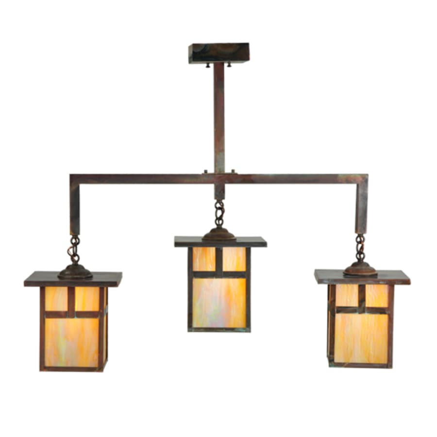Meyda Tiffany Hyde Park 3 Light 9" Wide Mini Pendant
