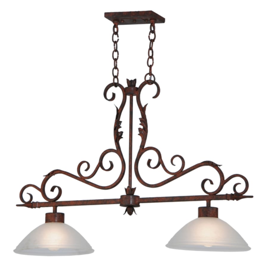 Meyda Tiffany Zamora 2 Light 40" Wide Linear Pendant