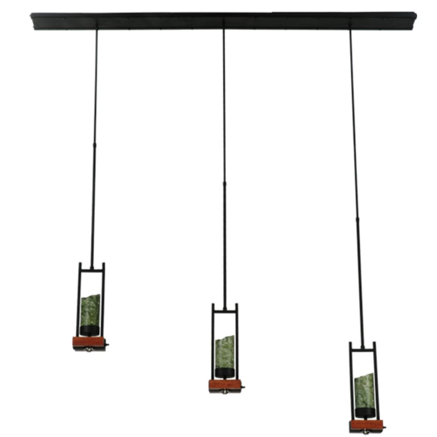 Meyda Tiffany Grand Terrace 3 Light 6" Wide Pillar Candle Multi Light Pendant