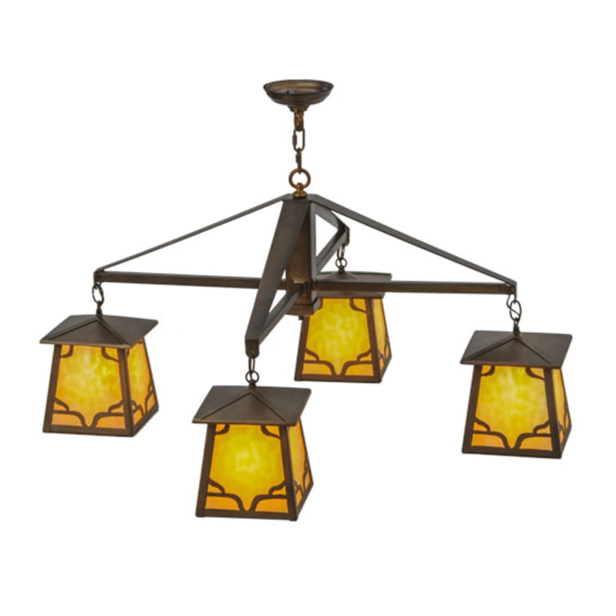 Meyda Tiffany Kirkpatrick 4 Light 41" Wide Chandelier