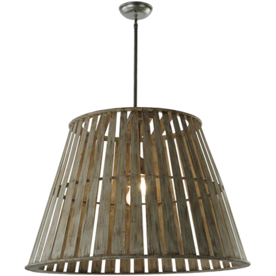 Meyda Tiffany Peach Basket 2 Light 31" Wide Wood Pendant