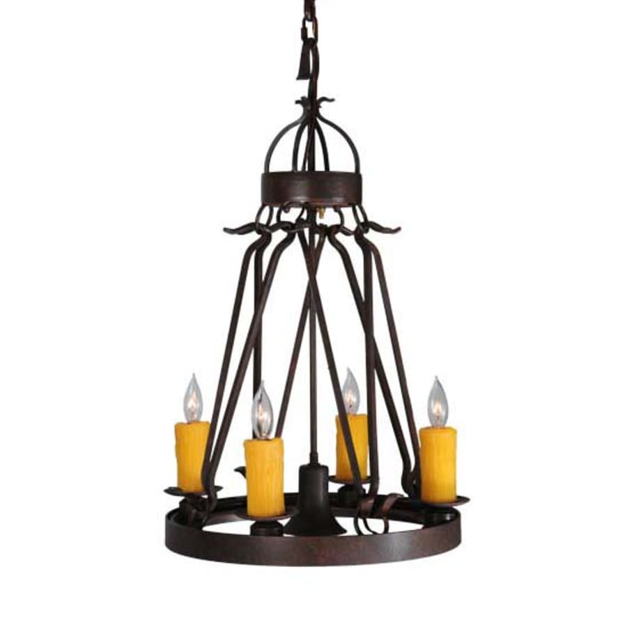 Meyda Tiffany Lakeshore 4 Light 19" Wide Taper Candle Multi Light Pendant