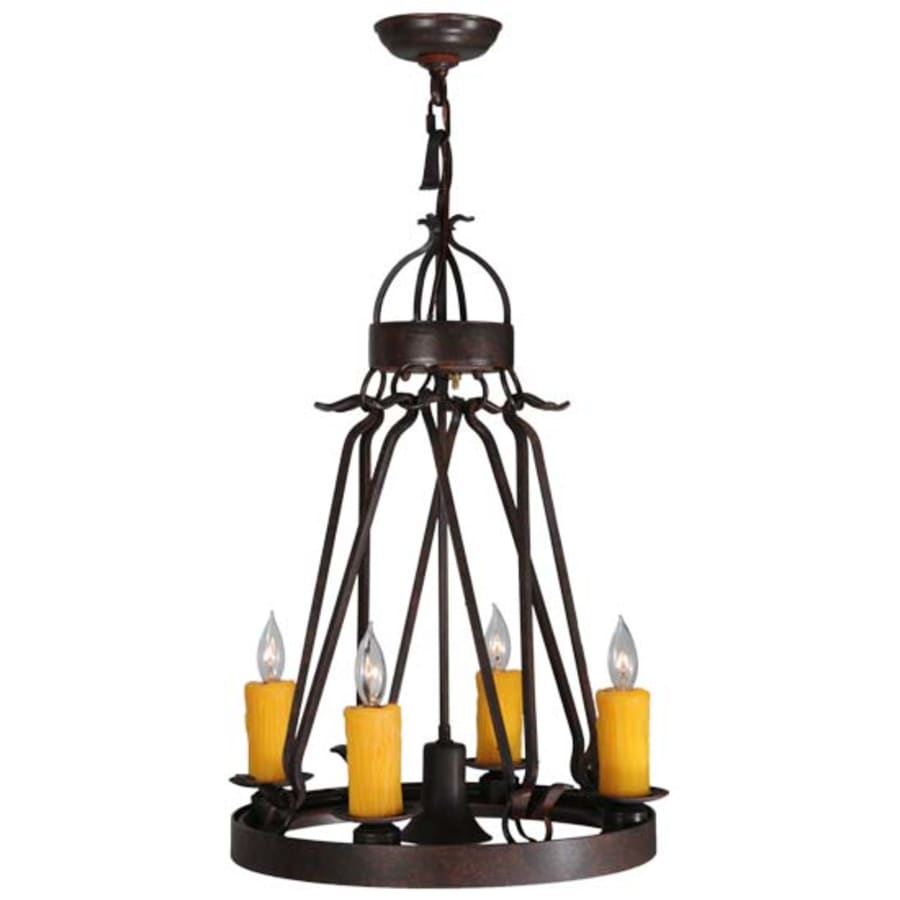 Meyda Tiffany Lakeshore 4 Light 19" Wide Taper Candle Multi Light Pendant