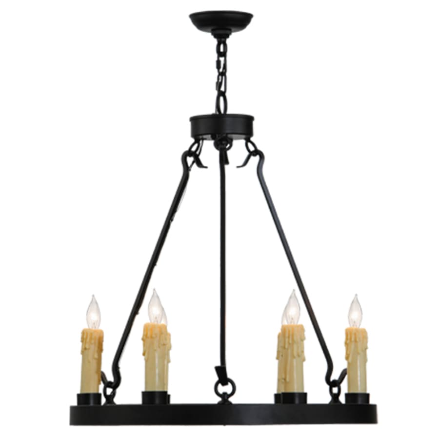 Meyda Tiffany Deina 6 Light 24" Wide Taper Candle Ring Chandelier