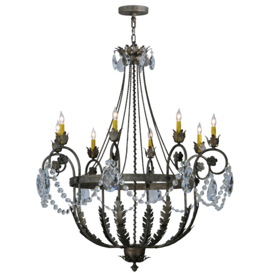 Meyda Tiffany Antonia 8 Light 43" Wide Crystal Candle Style Chandelier