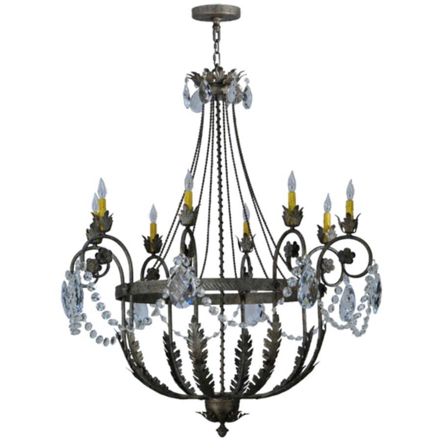 Meyda Tiffany Antonia 8 Light 43" Wide Crystal Candle Style Chandelier