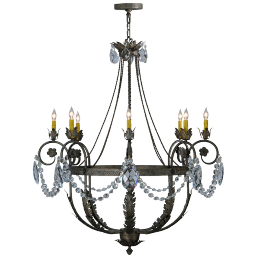 Meyda Tiffany Antonia 8 Light 43" Wide Crystal Candle Style Chandelier