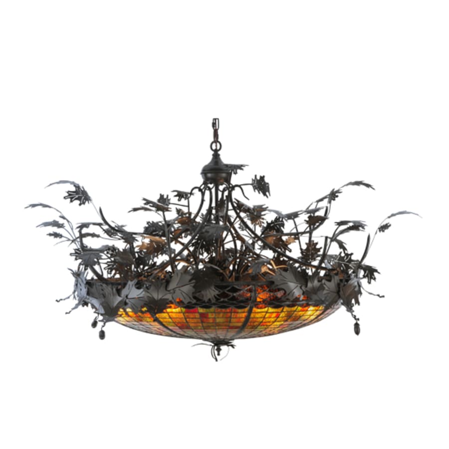 Meyda Tiffany Greenbriar Oak 6 Light 52" Wide Pendant