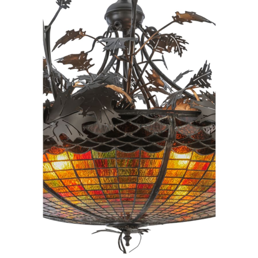 Meyda Tiffany Greenbriar Oak 6 Light 52" Wide Pendant