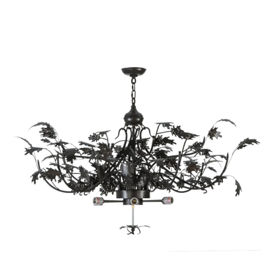 Meyda Tiffany Greenbriar Oak 6 Light 52" Wide Pendant