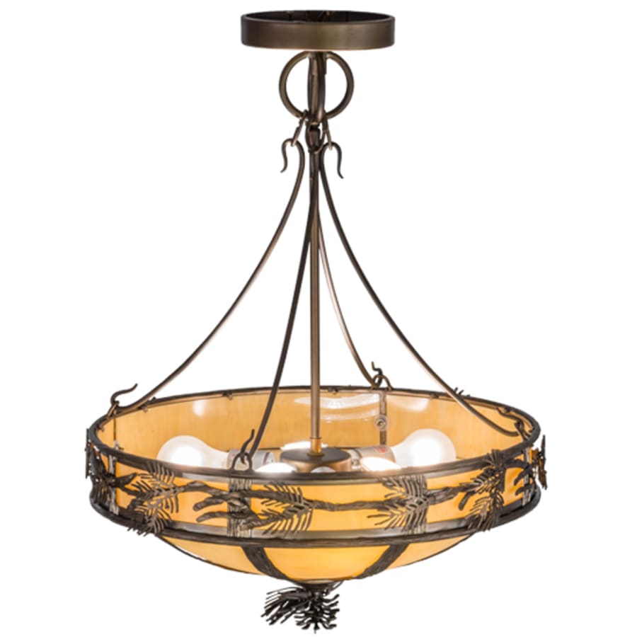Meyda Tiffany Lone Pine 3 Light 20" Wide Pendant