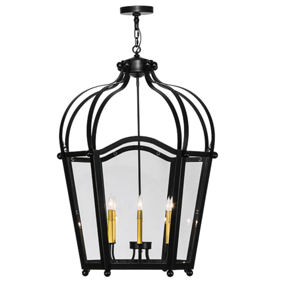 Meyda Tiffany Citadel 6 Light 33" Wide Taper Candle Pendant