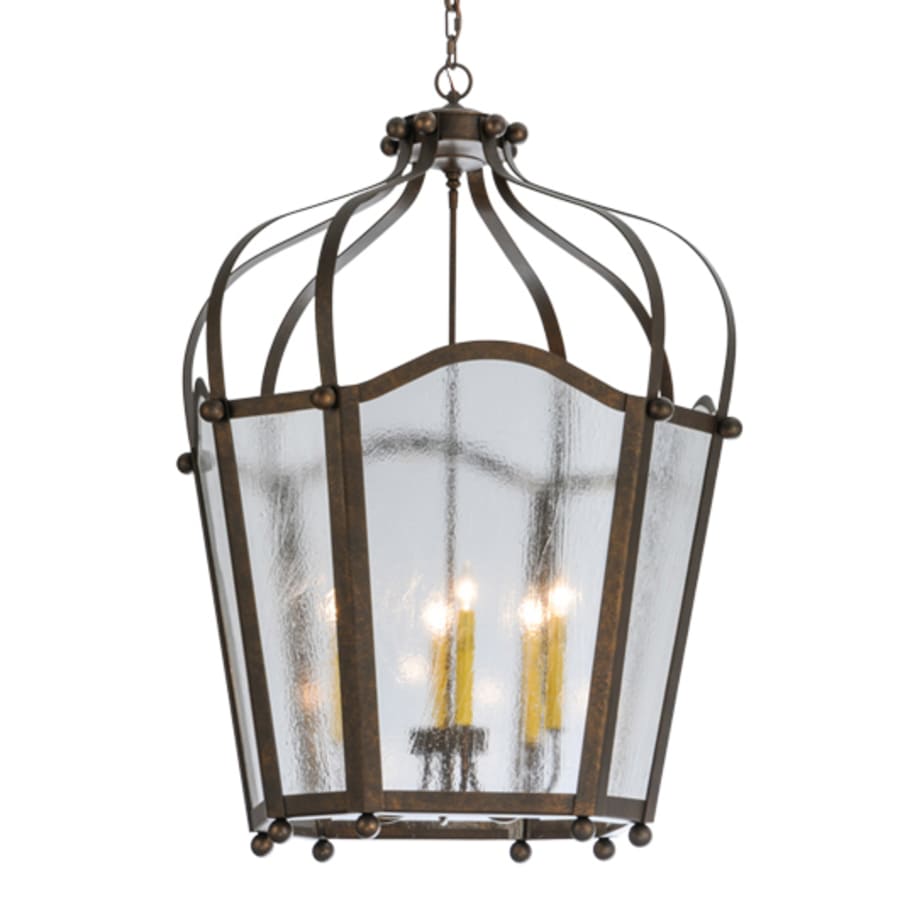 Meyda Tiffany Citadel 6 Light 33" Wide Taper Candle Pendant