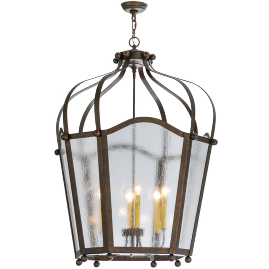 Meyda Tiffany Citadel 6 Light 33" Wide Taper Candle Pendant