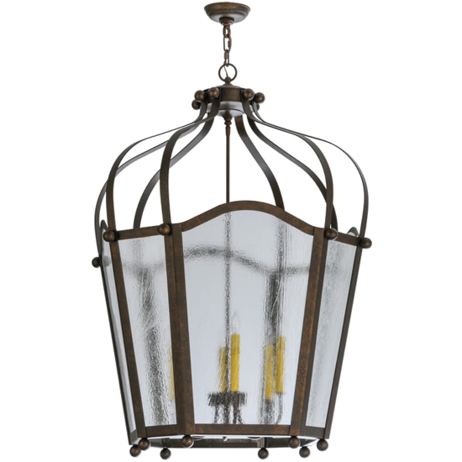 Meyda Tiffany Citadel 6 Light 33" Wide Taper Candle Pendant
