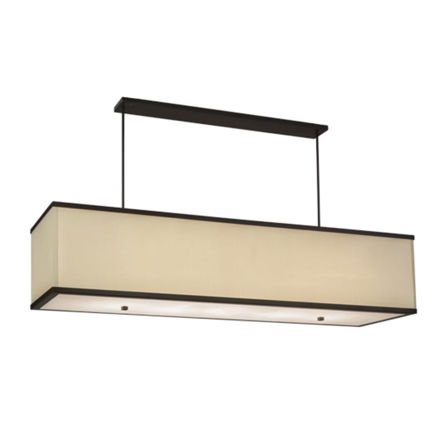 Meyda Tiffany Quadrato 5 Light 75" Wide Linear Pendant