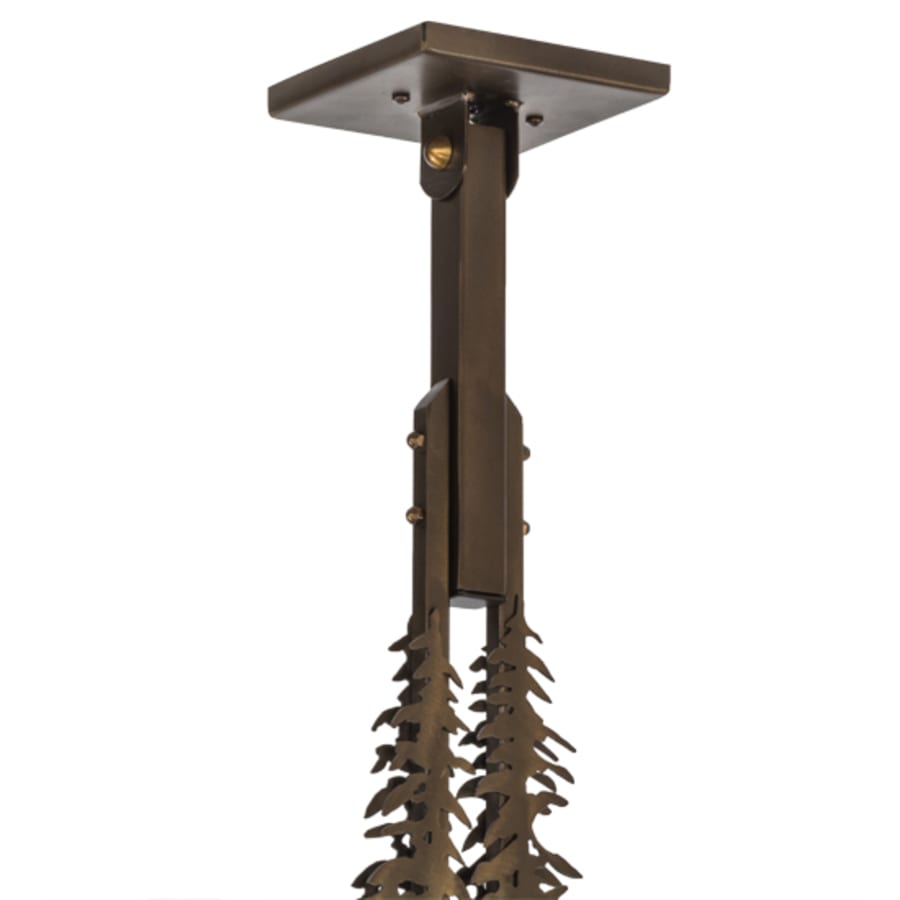 Meyda Tiffany Aspen Leaf 3 Light 30" Wide Linear Pendant
