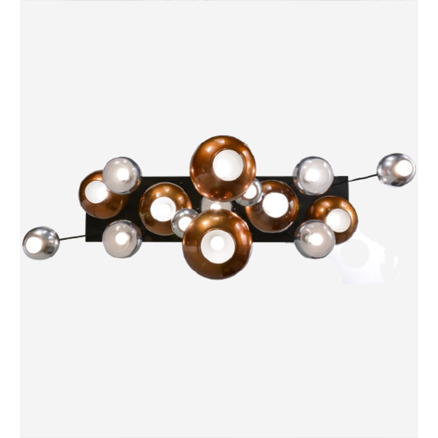 Meyda Tiffany Metalica 15 Light 25" Wide Abstract Multi Light Pendant