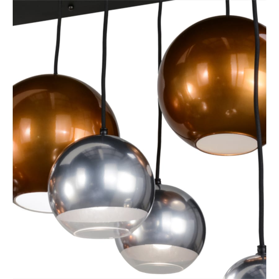 Meyda Tiffany Metalica 15 Light 25" Wide Abstract Multi Light Pendant