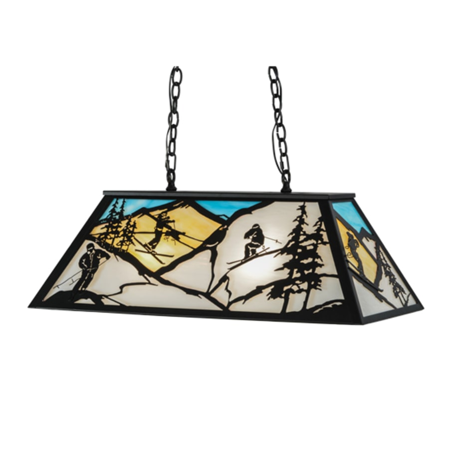 Meyda Tiffany Alpine 6 Light 33" Wide Linear Pendant