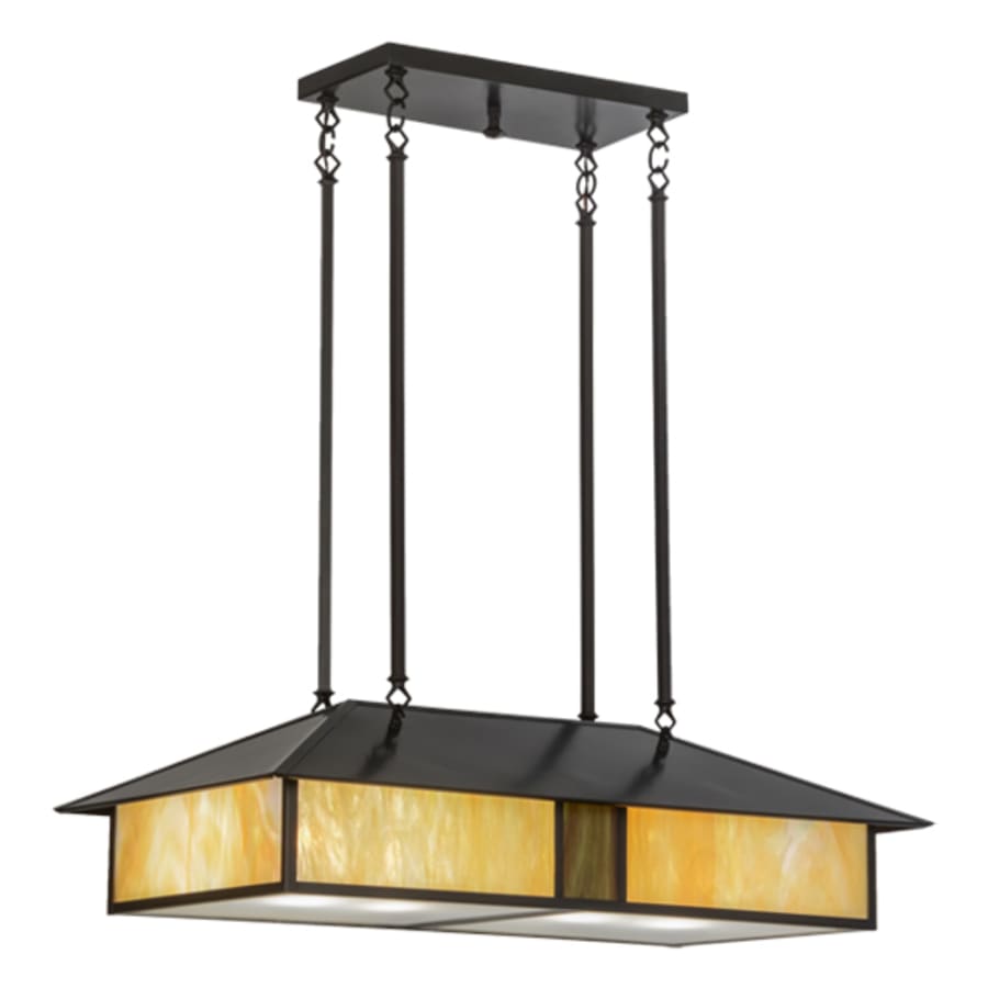 Meyda Tiffany Mission 4 Light 36" Wide Linear Pendant