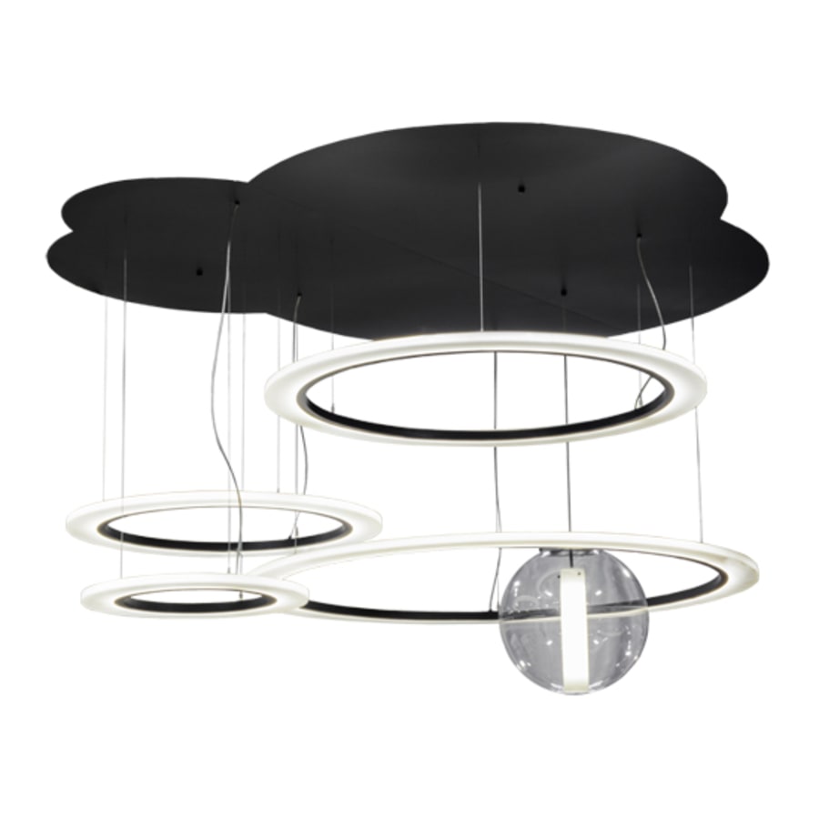 Meyda Tiffany Bola 84" Wide Abstract Multi Light Pendant