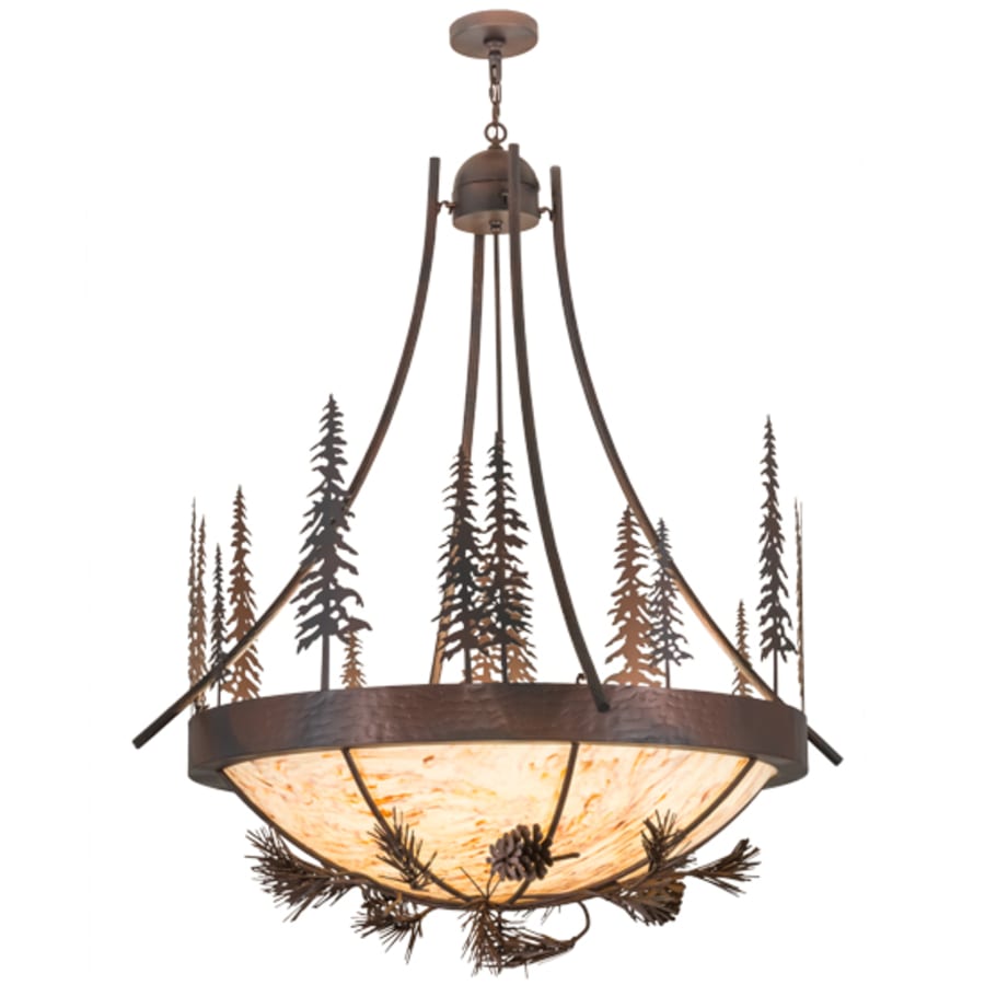 Meyda Tiffany Tall Pines 8 Light 50" Wide Pendant