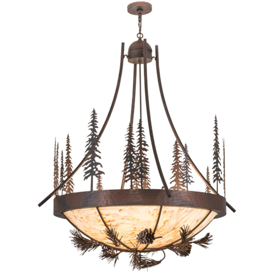 Meyda Tiffany Tall Pines 8 Light 50" Wide Pendant