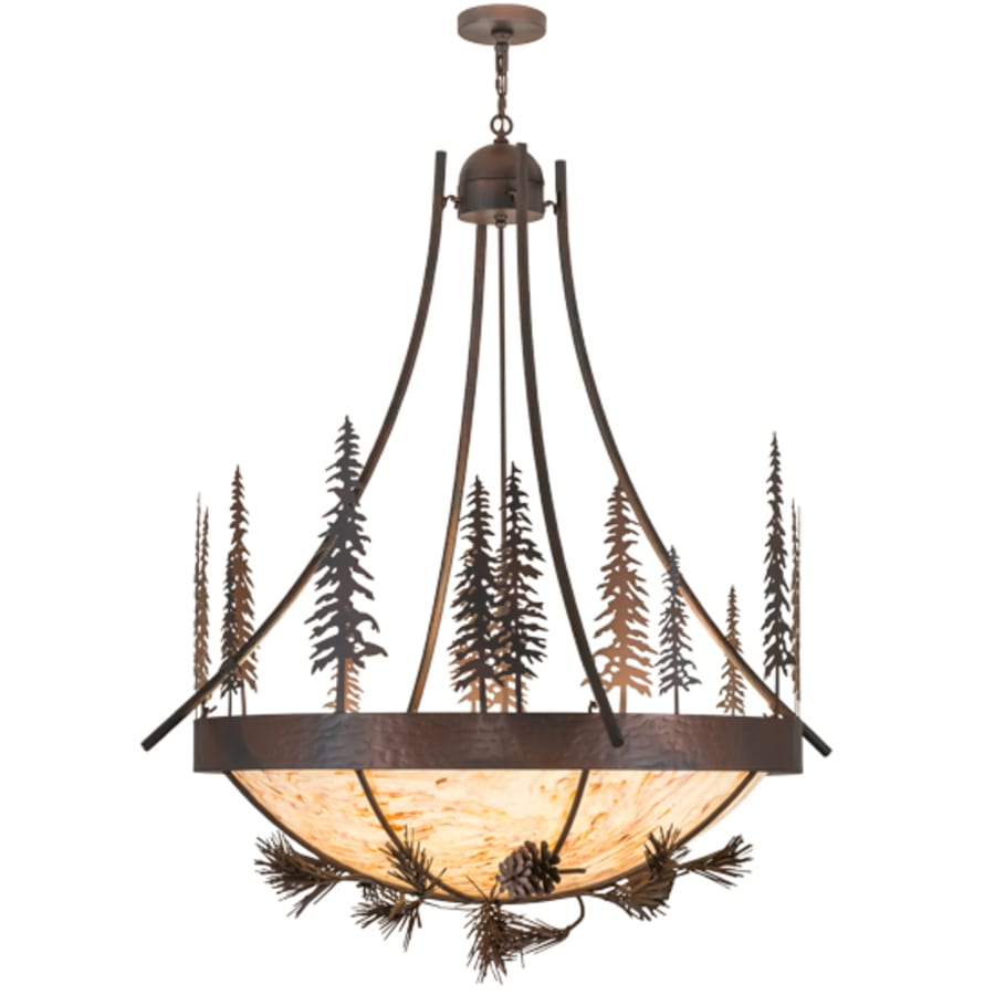 Meyda Tiffany Tall Pines 8 Light 50" Wide Pendant