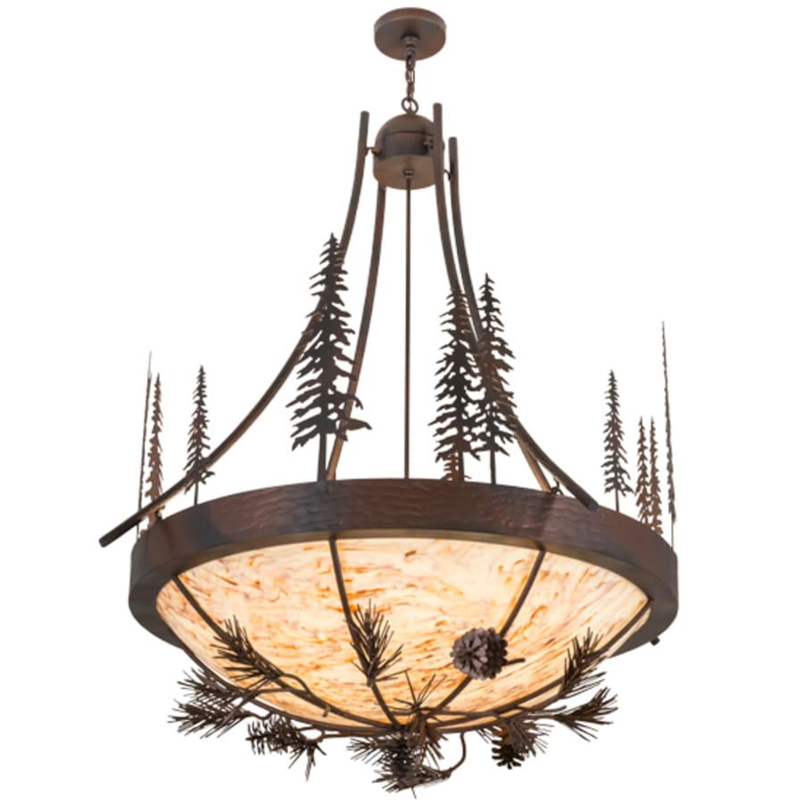 Meyda Tiffany Tall Pines 8 Light 50" Wide Pendant