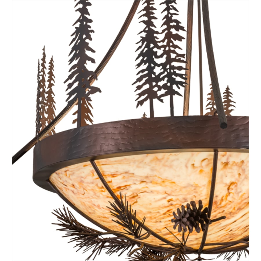 Meyda Tiffany Tall Pines 8 Light 50" Wide Pendant