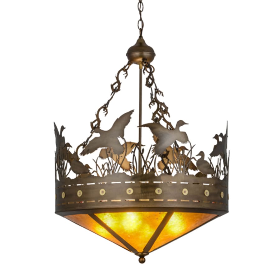 Meyda Tiffany Ducks in Flight 4 Light 24" Wide Pendant