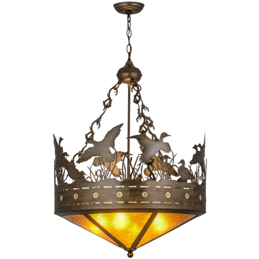 Meyda Tiffany Ducks in Flight 4 Light 24" Wide Pendant