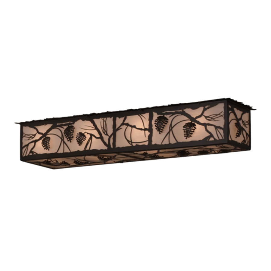 Meyda Tiffany Whispering Pines 8 Light 50" Wide Flush Mount Ceiling Fixture