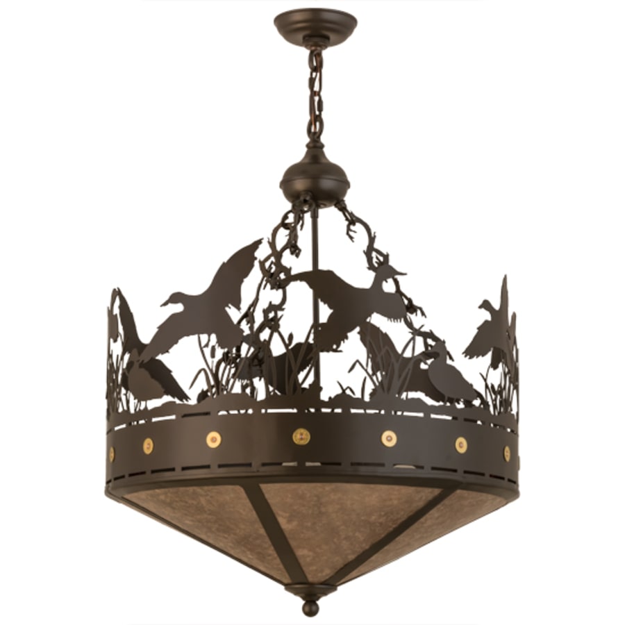Meyda Tiffany Ducks in Flight 4 Light 24" Wide Pendant