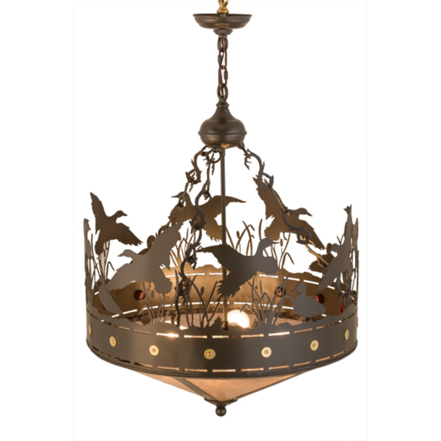 Meyda Tiffany Ducks in Flight 4 Light 24" Wide Pendant